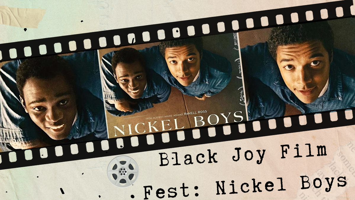 Image display for the Nickel Boys Film premiere at the Black Joy Film Fest 2025 in Brooklyn.