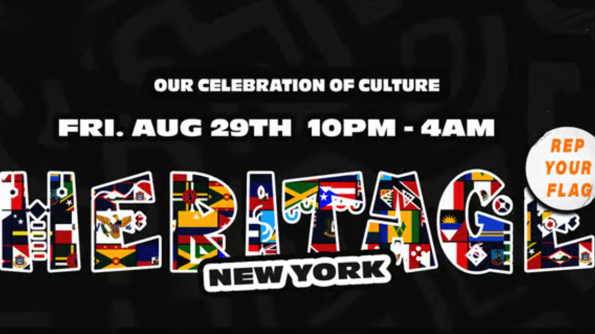 Heritage New York Poster celebrating culture and tradition.