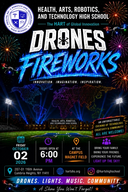 HART High School DRONES FIREWORKS Spectacular